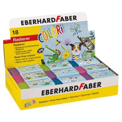 EBERHARD FABER Colori Eraser Cardboard ColorWaves