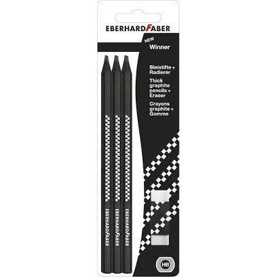 EBERHARD FABER Winner 6 Graphite Pencil + Eraser ColorWaves