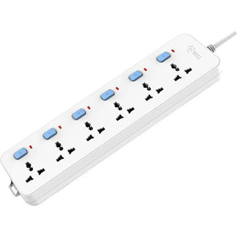 Extension Board Socket 6 Switch 3 M Wire ColorWaves