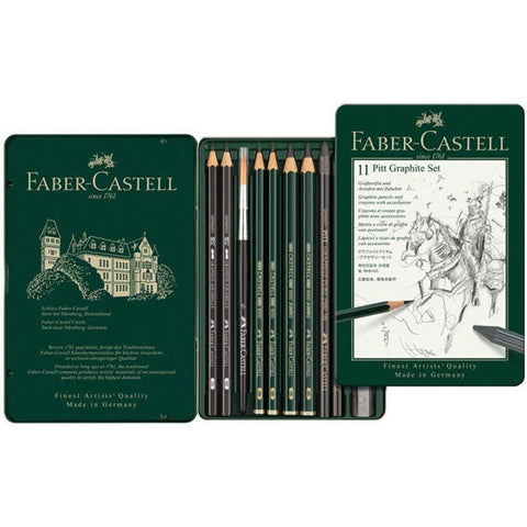 Faber Castel 11 Piece Pitt Graphite Set ColorWaves