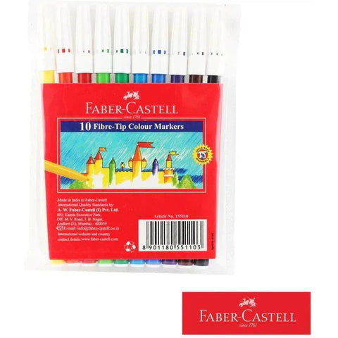 Faber Castell 10 Colored Markers ColorWaves