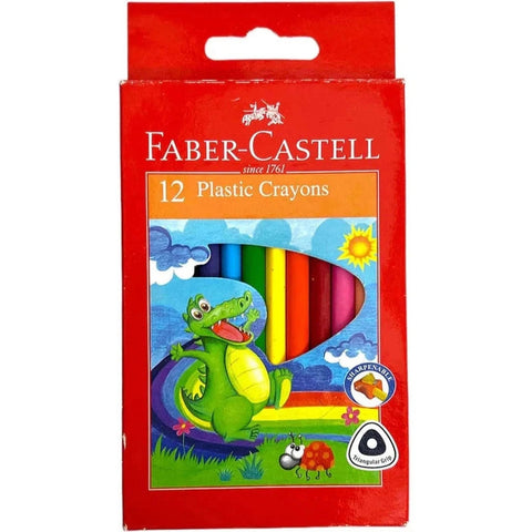 Faber Castell 12 Plastic Crayons ColorWaves