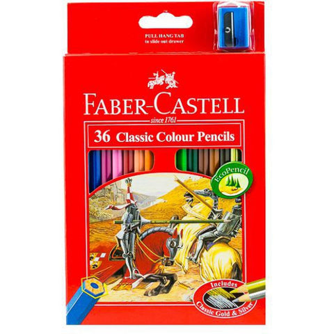 Faber Castell-Classic Color Pencil 36 Colors (Full Size) ColorWaves