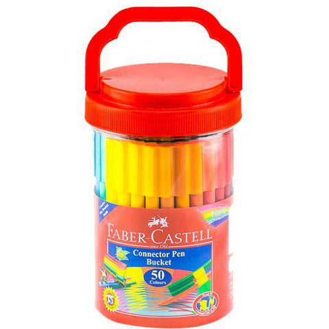 Faber Castell-Connector Pen Bucket Set (50 Colors) ColorWaves