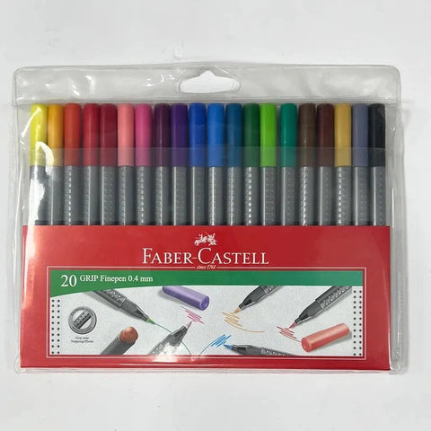 Faber Castell Fineliner Pens 20 Colors ColorWaves