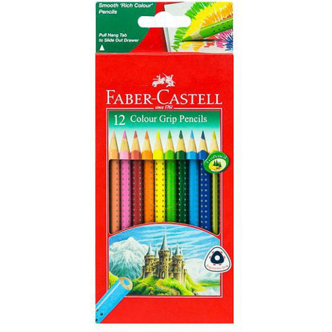 Faber Castell-Grip Color Pencil 12 Colors ColorWaves