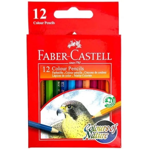 Faber Castell Short Colored Pencils 12 Colors ColorWaves