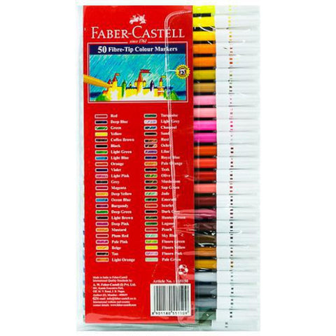 Faber Castell-Sketch Pen 50 Colors ColorWaves
