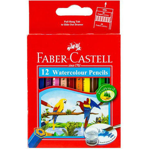 Faber Castell-Water Color Pencil 12 Colors (Half Size) ColorWaves