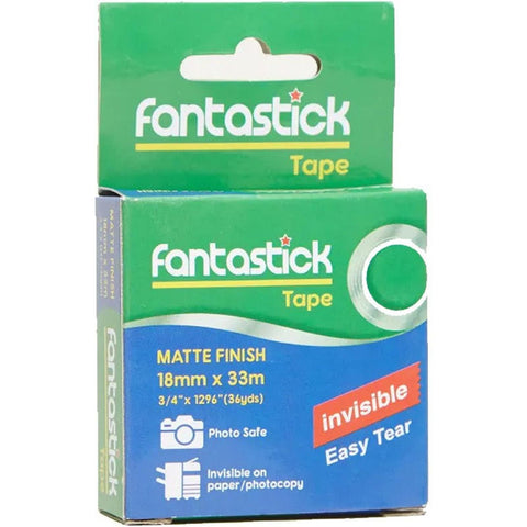 Fantastick Invisible Tape 18Mm X 33M ColorWaves