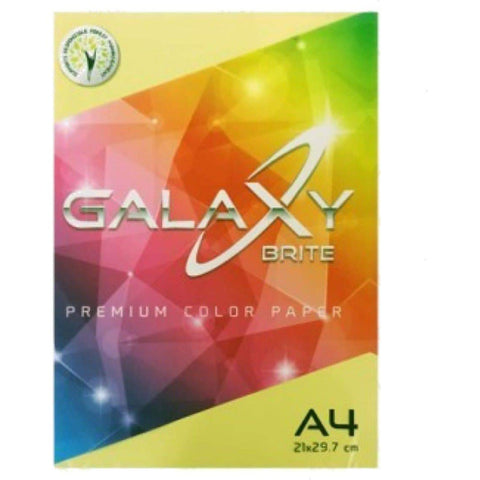 Galaxy Brite Color Paper A4 Yellow ColorWaves
