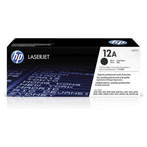 Hp 12A Black Original Laserjet Toner Cartridge Q2612A HP