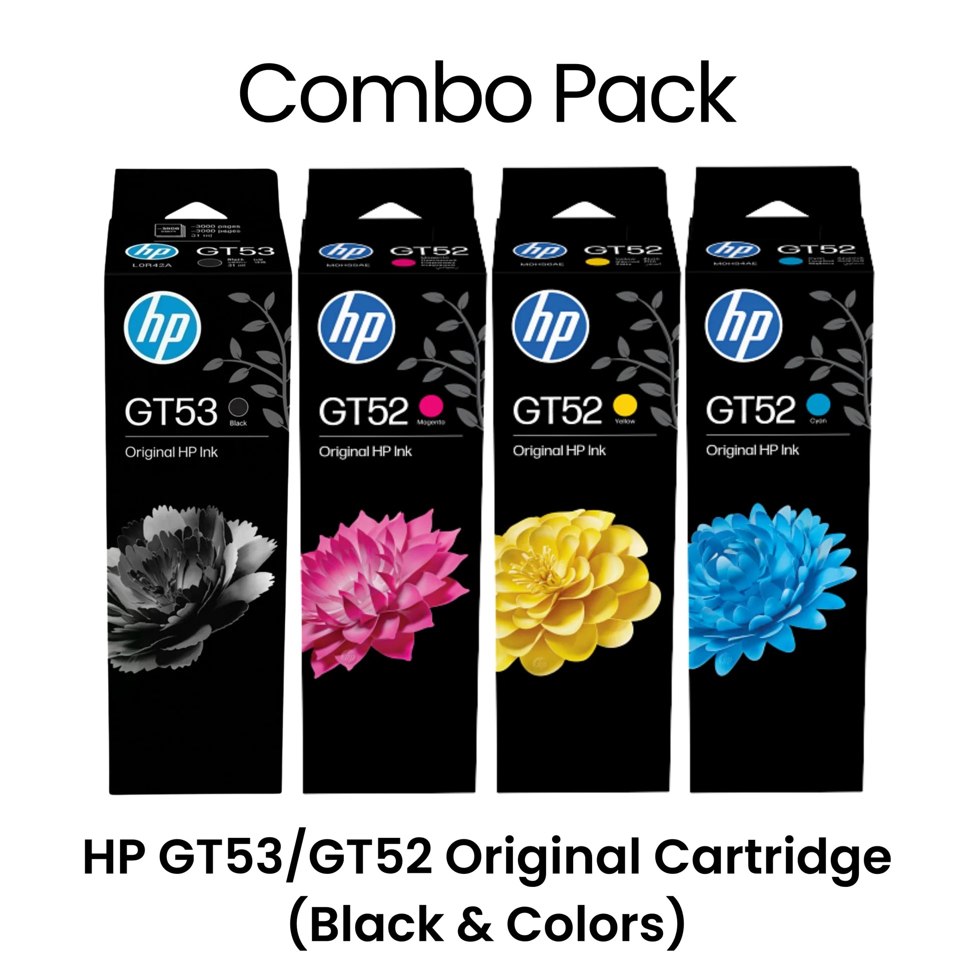 HP GT53/GT52 Original Ink Bottle Combo pack HP