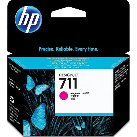 HP 711 Magenta DesignJet Ink Cartridge-CZ131A HP