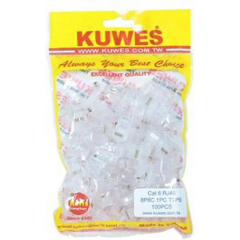 Kuwes Cat 6 Rj45 Connectors Pack Of 100 Kuwes