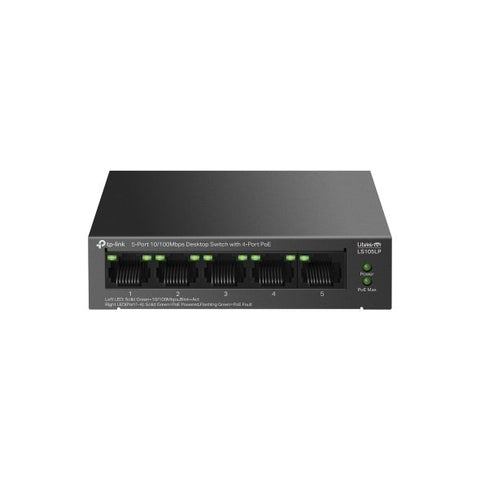Tp-Link Ls105lp 5-Port 10/100Mbps Desktop Switch with 4-Port PoE TP-Link