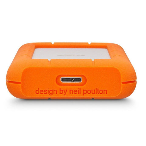 LaCie 4TB External Rugged USB-C Portable Hard Drive Up to 130 MB/s Includes 2-Years Data Recovery Services For PC & Mac ColorWaves