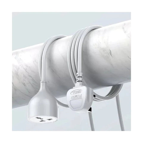 Ldnio 5M Extension Power Cord with Universal Socket 2500W – White Ldnio