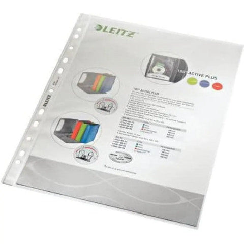 Leitz 4790 Plastic Pockets A4 Grained Sheet Protector Pack Of 100 ColorWaves