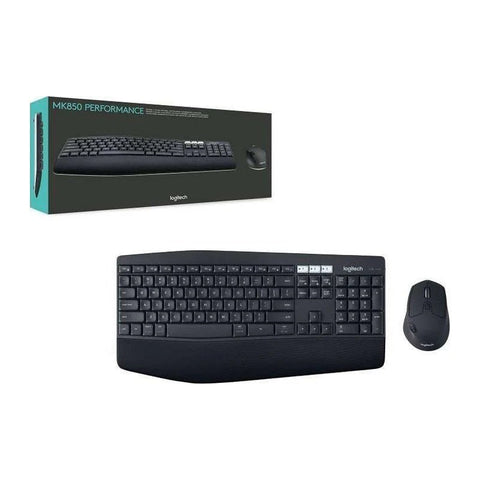 Logitech MK850 Performance Keyboard & Mouse - Wireless / BT / Arb/Eng - Black Logitech