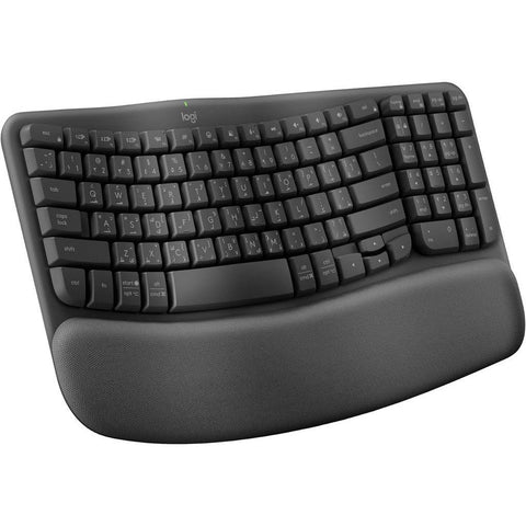 Logitech Wave Bluetooth Ergonomic keyboard - Graphite - Arb/Eng Logitech