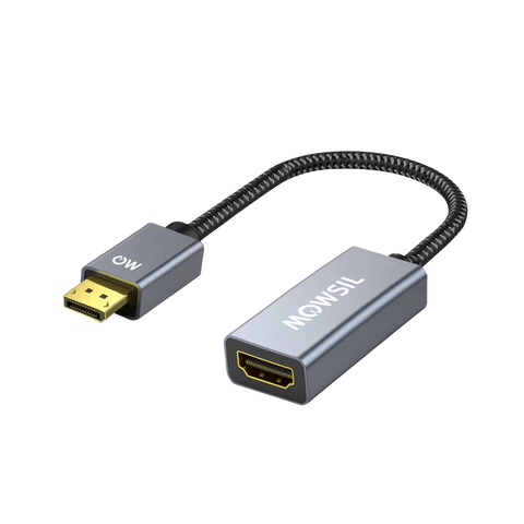 Mowsil DisplayPort to HDMI Adapter - 4K / Gray Mowsil