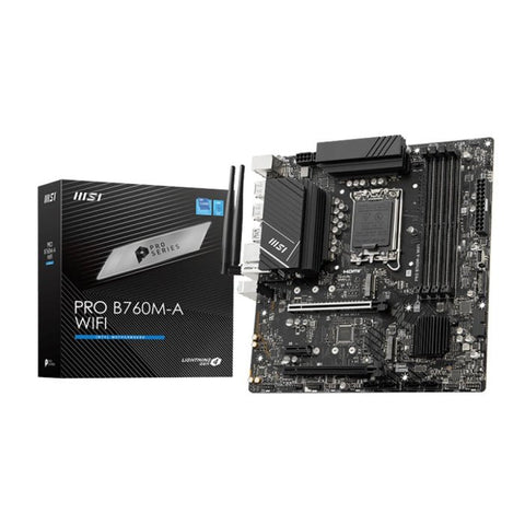 MSI Intel PRO B760M-A WIFI DDR5 Motherboard ColorWaves