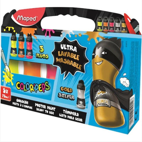 Maped Gouache Paint 5 Colors ColorWaves
