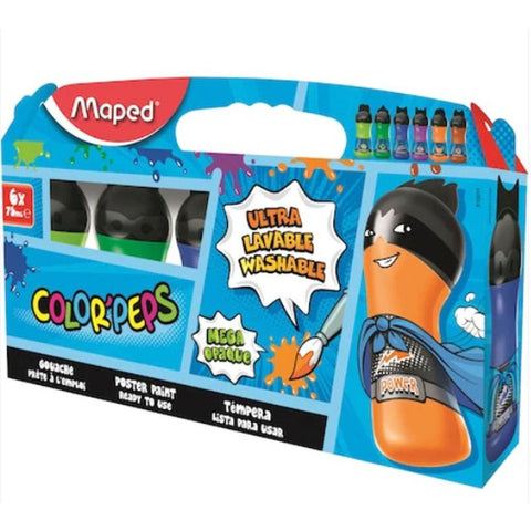 Maped Poster Paint 6 Colors ColorWaves