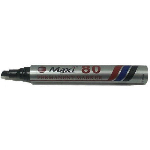 Maxi 80 Chisel Tip Permanent Marker - (Box/10Pc) ColorWaves