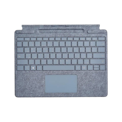 Microsoft Surface Pro Signature Keyboard For Pro X/Pro 8 (English/Arabic Keyboard) - Ice Blue ColorWaves