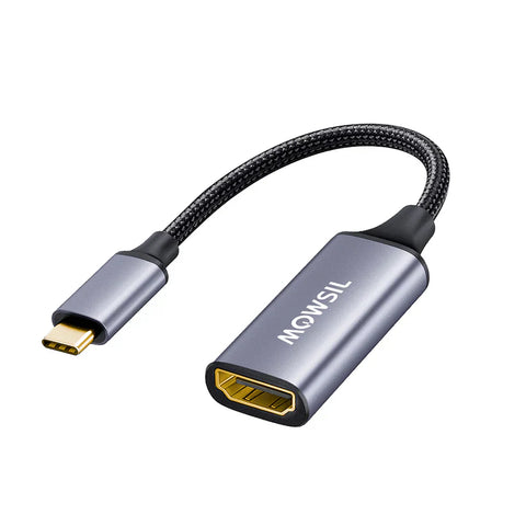 Mowsil USB-C to HDMI Adapter 4K@60Hz Aluminum Alloy High-Speed Converter Mowsil
