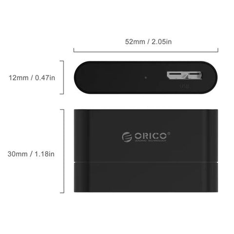ORICO 20 UTS USB 3.0 to SATA Hard Drive Adapter 2.5 inch HDD SSD Supported ColorWaves