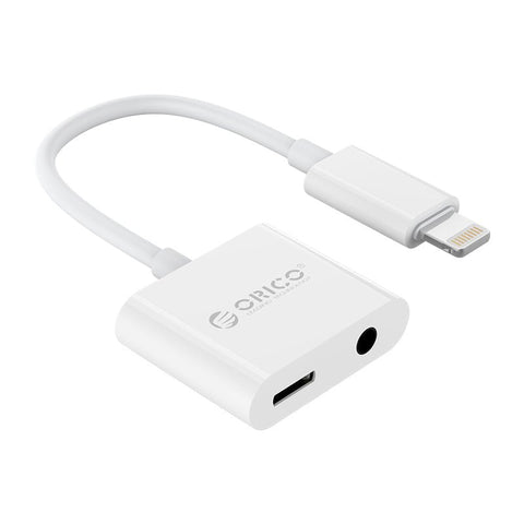 ORICO Charging & Audio Adapter for Phone - White ColorWaves