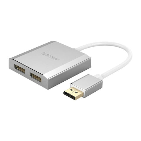 ORICO DP TO DUAL DP 4K - 15cm / Dispalyport / USB - Silver ColorWaves