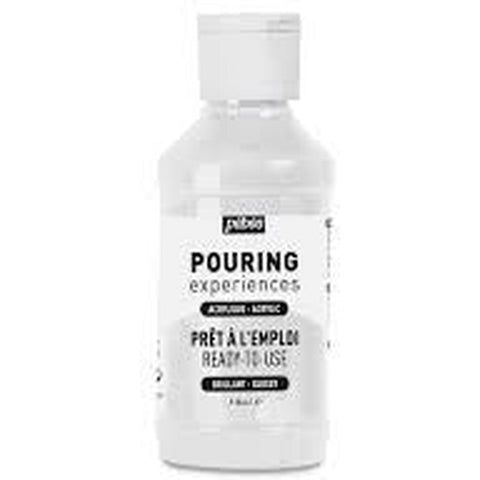 Pebeo Pouring Experiences Titanium White Fluid Acrylic 118Ml ColorWaves