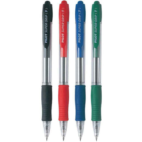 Pilot Super Grip Ball Pen Bpgp-10R-S4 12Pc/Pkt ColorWaves