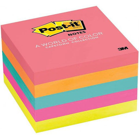 Post-It Ultra Colours 3X3 6 Pads/Pack. ColorWaves