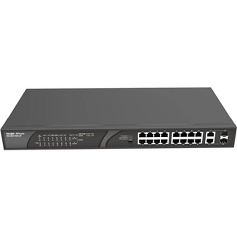 Reyee 16-Port 10/100Mbps Desktop Unmanaged Poe Switch Rg-Es118S-Lp Ruijie