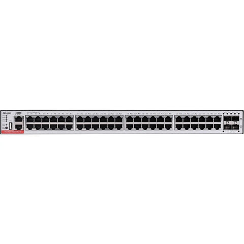 Ruijie 48-Port 10/100/1000Base-T, And 4 1G/10G Sfp+ Ports Rg-S5310-48Gt4Xs-P-E Switches Ruijie