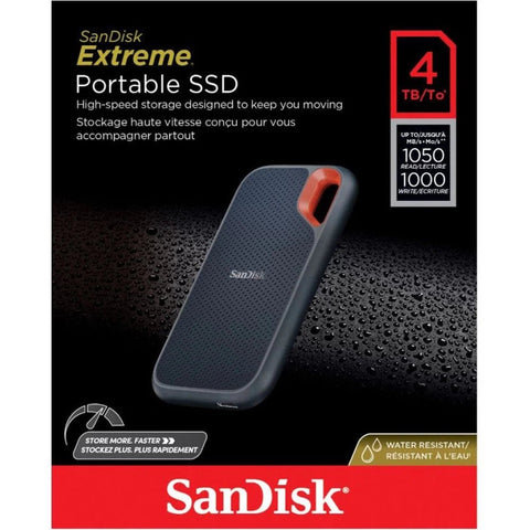 SanDisk Extreme 4TB Portable SSD - Up to 1050MB/s, USB-C, USB 3.2 Gen Sandisk