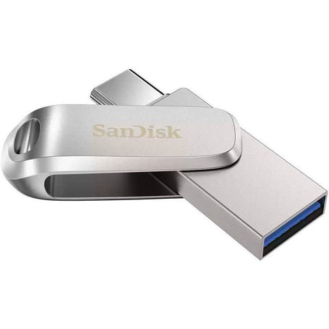 SanDisk Ultra Dual Drive Luxe - 512GB / Up to 400 MB/s / USB 3.2 Gen 1 / Type-C / Silver Sandisk