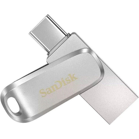 Sandisk Ultra Dual Drive Luxe Flash Drive – 64Gb/ 400Mb/S/ Usb 3.1 Gen 1/ Type-C/ Silver Sandisk