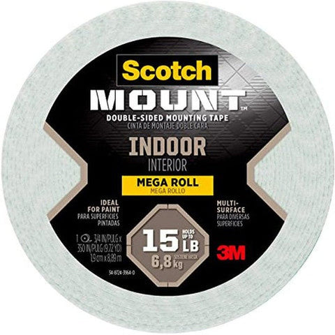 Scotch 110-Long/Dc Double Coated Indoor Mounting Tape ColorWaves