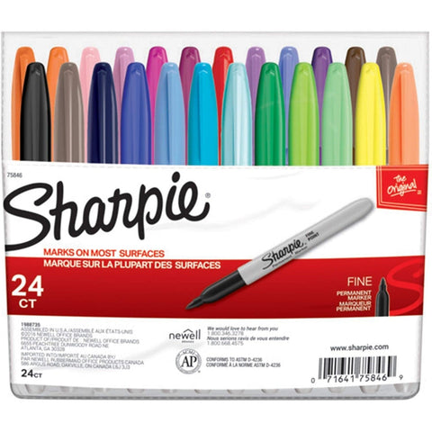 Sharpie Colored Markers 24 Color Set ColorWaves
