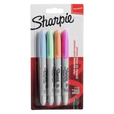 Sharpie Fine Point Permanent Markers 4 Colors Bright ColorWaves