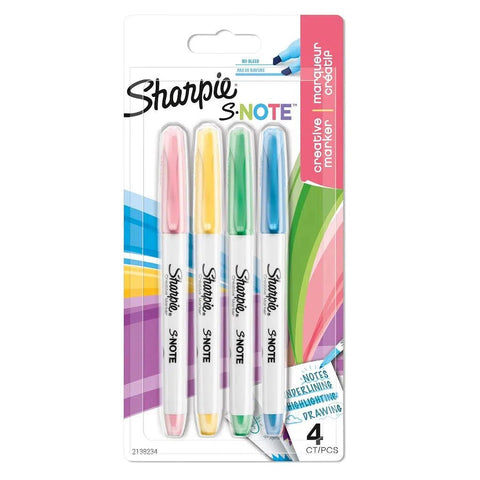 Sharpie S-Note Creative Marker 4 Color ColorWaves