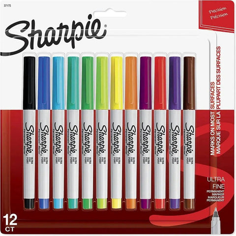 Sharpie Ultra Fine Markers 12 Colors ColorWaves