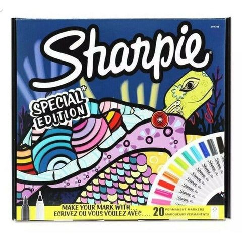 Sharpie special edition box of 20 permanent markers ColorWaves