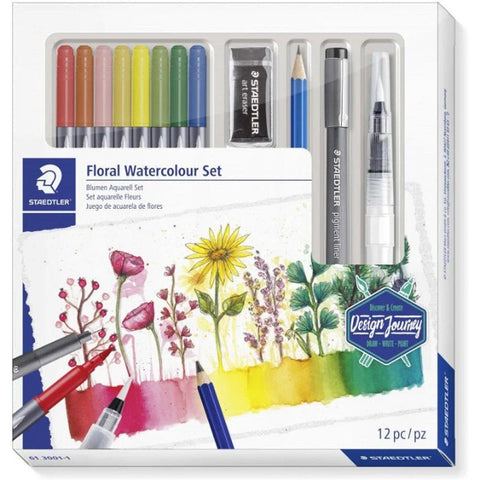 Staedtler Floral Watercolor Set ColorWaves